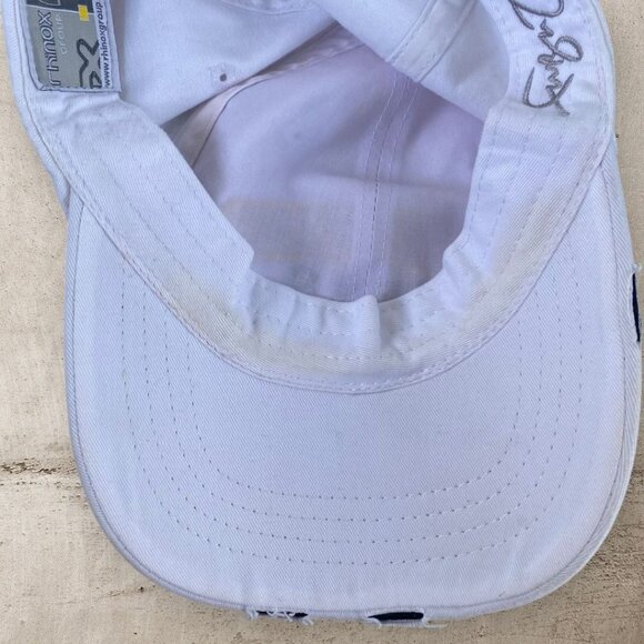 Vintage Fubu Jeans 1992 Athletics the Collection Hat NWT White Distressed *Flaws - Picture 10 of 12